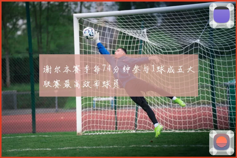 谢尔本赛季每74分钟参与1球成五大联赛最高效率球员